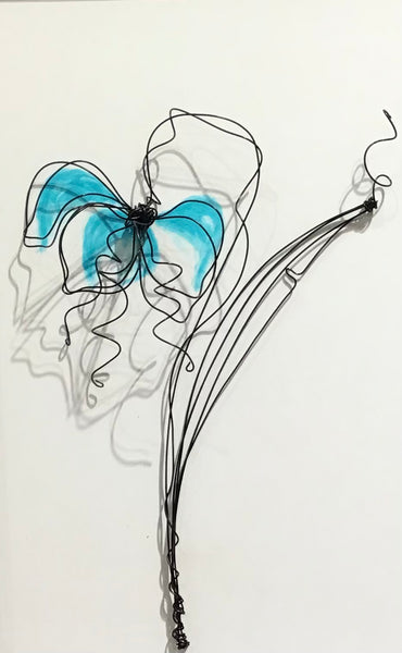 Love in the Mist Original Whimsical Wire Art by Donna Harradine