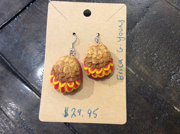 Earrings - Feather Fan