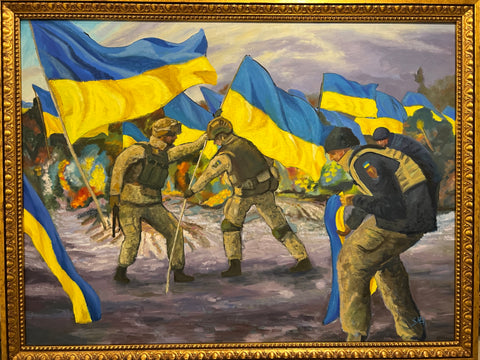 Ukrainian Freedom - original art by Pat Shea