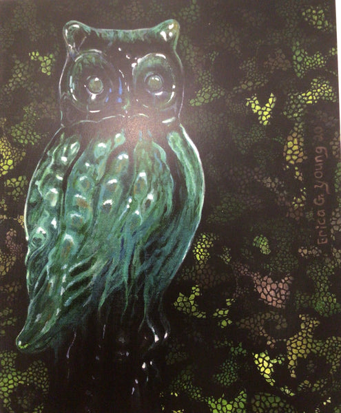 Green Owl - Print