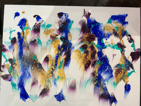 Mardi Gras-Original Acrylic by Leslie Welfare