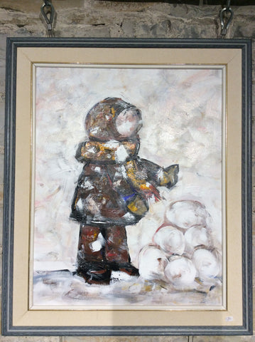 Stacking Up - Acrylic Painting by David Dossett - Martello Alley