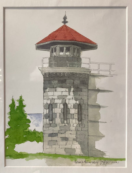 Kingston Penitentiary Tower Print by Richard Armstrong