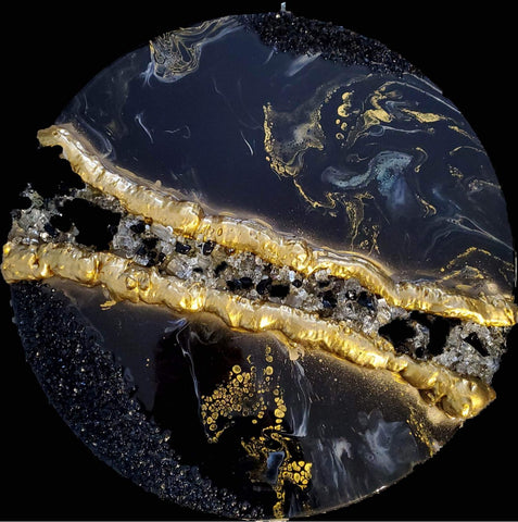 Black & Gold Geode