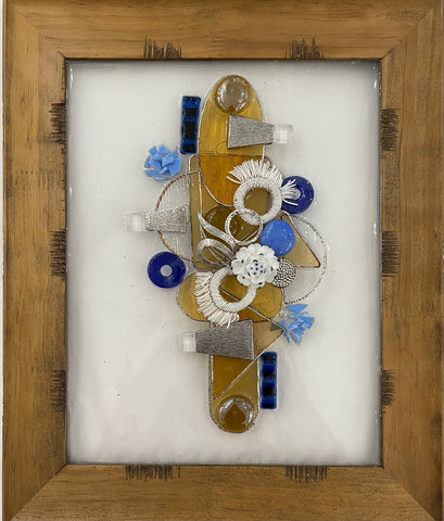 MCM in Blue, Mid Century Modern by Clare Williams