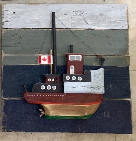 Rustic Boats and Maritime Scenes - Folk art by Stephen Shay - Martello Alley