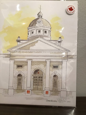 Kingston City Hall Print by Richard Armstrong