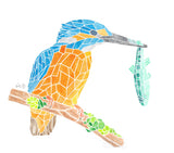 Watercolour Print Kingfisher