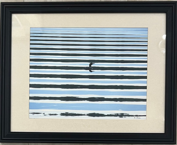 Ripples - Loon on Buck Lake - by Ed Shea