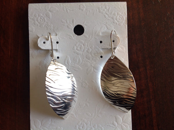E32 SS Leaf earring large - Jewellery by Martello Alley - Martello Alley