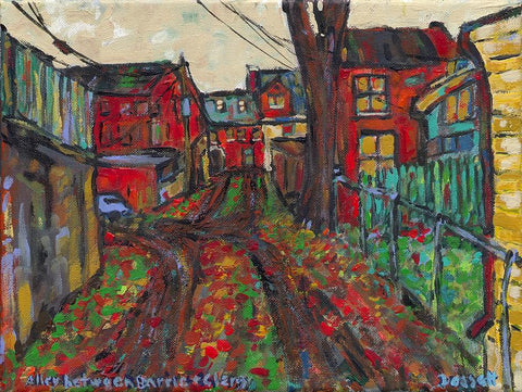 Alley Between Barrie And Clergy - Print by David Dossett - Martello Alley