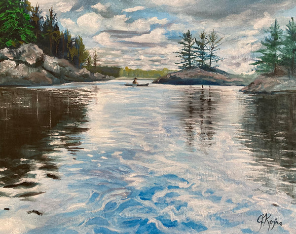 Tranquil Paddle - Original by Julie Kojro