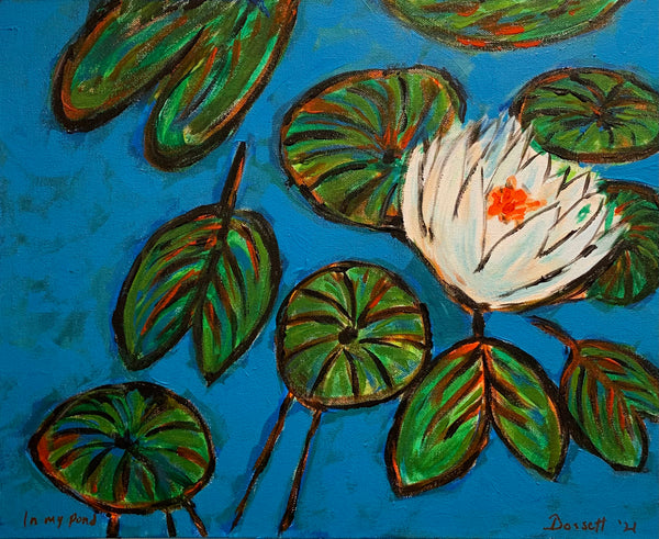 In My Pond - original acrylic painting
