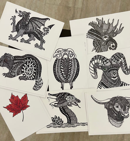 Over-sized Art Cards by Peggy Davidson