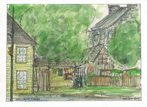 Portsmouth Corner - Print by David Dossett - Martello Alley