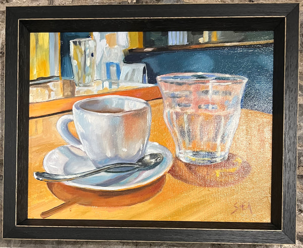 Espresso Morning - original art by Pat Shea