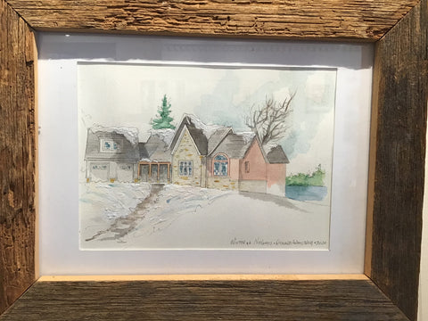 Winter Nikon’s of Howe Island:  Watercolour Original by Richard Armstrong