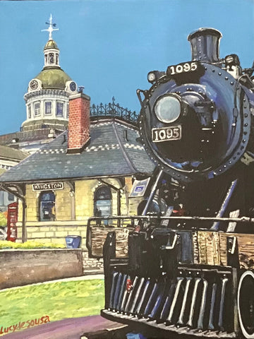 Kingston Train 8 x 10 and 8.5x11 print by Lucy De Sousa