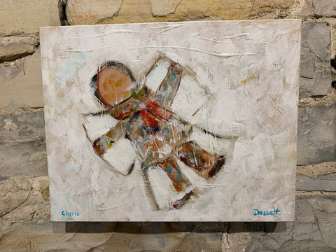 Snow Angel painting "Cherie" -  by Martello Alley - Martello Alley