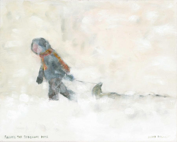 Pulling the Toboggan Home - 8x10 print - Print by David Dossett - Martello Alley