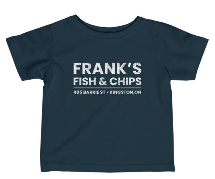 Frank's Fish & Chips Unisex Softstyle T-Shirt Navy / M, L, XL 2XL